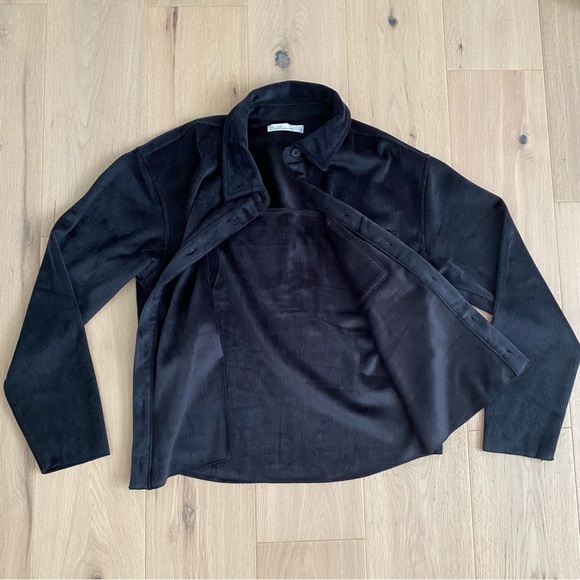 OAK + FORT | Black Corduroy Button Down Shirt 🖤 - Picture 3 of 6